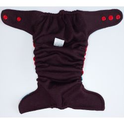 Otulacz wełniany z tkaniny i dzianiny recyklingowej